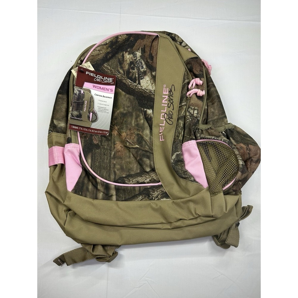 Fieldline Pro Series Women's Canyon Backpack 17x13" Camouflage Pink Gear Lock